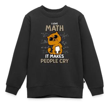 Mathematik Geometrie - Algebra Gymnasium Mathe - Kinder Premium Organic Sweatshirt - Schwarz - Vorne - AI Model Kid Female (0cm)