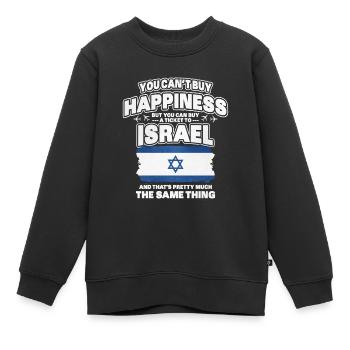 Israel - Kinder Premium Organic Sweatshirt - Schwarz - Vorne - AI Model Kid Female (0cm)