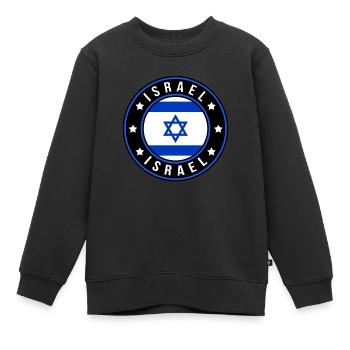 Israel - Kinder Premium Organic Sweatshirt - Schwarz - Vorne - AI Model Kid Female (0cm)