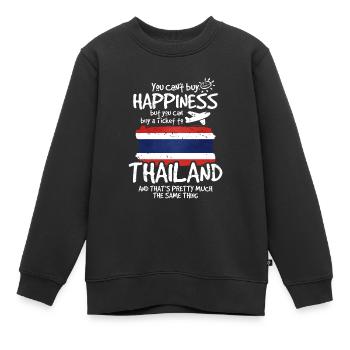 Thailand - Kinder Premium Organic Sweatshirt - Schwarz - Vorne - AI Model Kid Female (0cm)