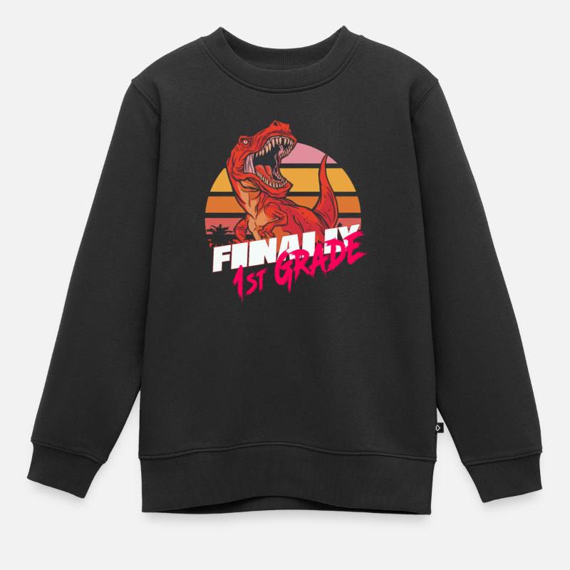 Endlich 1. Klasse, Erstklässler - Kinder Premium Organic Sweatshirt - Schwarz