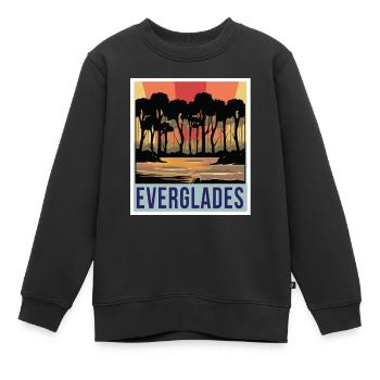 Everglades Sumpfgebiet Nationalpark Florida Andenk - Kinder Premium Organic Sweatshirt - Schwarz - Vorne - AI Model Kid Female (0cm)