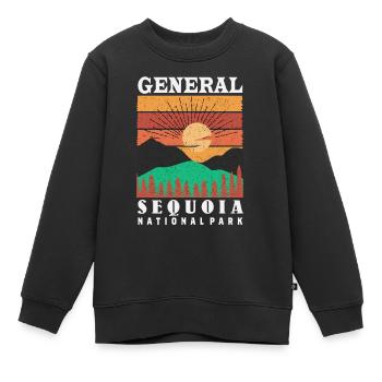Sequoia Nationalpark Mammutbäume General Nevada So - Kinder Premium Organic Sweatshirt - Schwarz - Vorne - AI Model Kid Female (0cm)