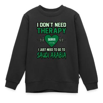 Saudi-arabien - Kinder Premium Organic Sweatshirt - Schwarz - Vorne - AI Model Kid Female (0cm)