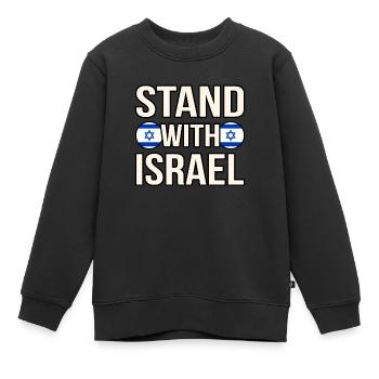 Israël - Sweat Premium enfant bio - noir - Devant - AI Model Kid Female (0cm)