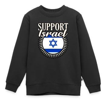 Israel - Kinder Premium Organic Sweatshirt - Schwarz - Vorne - AI Model Kid Female (0cm)