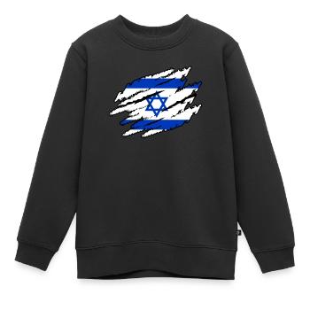 Israël - Sweat Premium enfant bio - noir - Devant - AI Model Kid Female (0cm)