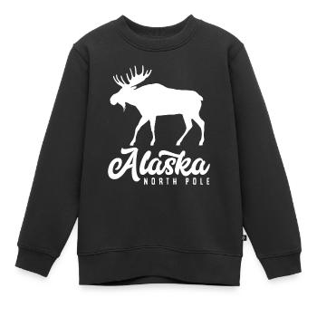 Alaska Nordpol - Kinder Premium Organic Sweatshirt - Schwarz - Vorne - AI Model Kid Female (0cm)