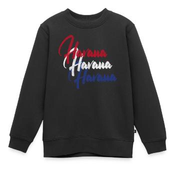 Havanna Kuba - Kinder Premium Organic Sweatshirt - Schwarz - Vorne - AI Model Kid Female (0cm)