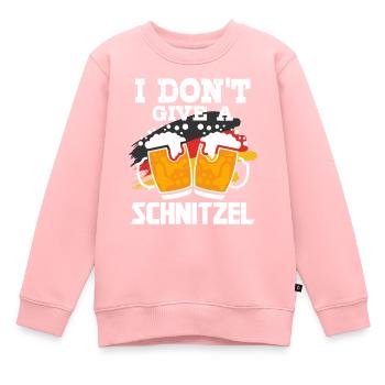 Ich Gebe Kein Schnitzel Funny Deutsch Zitat - Kinder Premium Organic Sweatshirt - Rosa - Vorne - AI Model Kid Female (0cm)