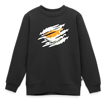 Zypern - Kinder Premium Organic Sweatshirt - Schwarz - Vorne - AI Model Kid Female (0cm)