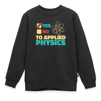 Physicien physicien - Sweat Premium enfant bio - noir - Devant - AI Model Kid Female (0cm)