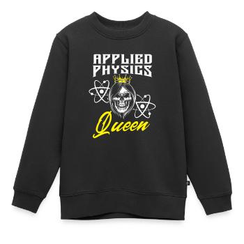 Physicien physicien - Sweat Premium enfant bio - noir - Devant - AI Model Kid Female (0cm)