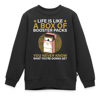 Kartenspiel Kartenspieler Pokern - Kinder Premium Organic Sweatshirt - Schwarz - Vorne - AI Model Kid Female (0cm)