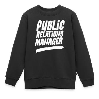 Manager Für Öffentlichkeitsarbeit Job PR Beruf - Kinder Premium Organic Sweatshirt - Schwarz - Vorne - AI Model Kid Female (0cm)