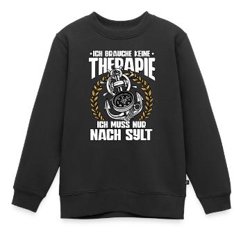 Sylt - Kinder Premium Organic Sweatshirt - Schwarz - Vorne - AI Model Kid Female (0cm)