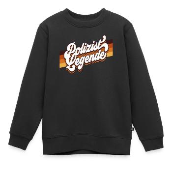 Polizist Polizei - Kinder Premium Organic Sweatshirt - Schwarz - Vorne - AI Model Kid Female (0cm)