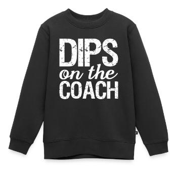 Dips On The Trainer Funny Wife Of The Trainer - Kids Premium Organic Sweatshirt - black - Front - AI Model Kid Female (0cm)