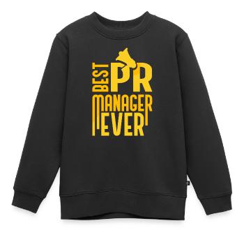 Bester Pr Manager Überhaupt Public Relations Beruf - Kinder Premium Organic Sweatshirt - Schwarz - Vorne - AI Model Kid Female (0cm)