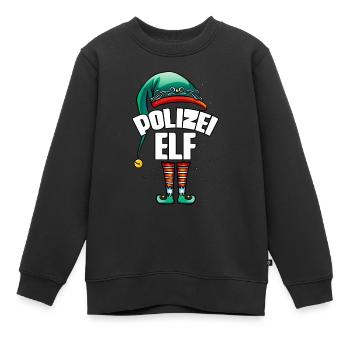 Polizist Polizei - Kinder Premium Organic Sweatshirt - Schwarz - Vorne - AI Model Kid Female (0cm)