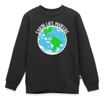 Naturschutz Klima Naturschützer Meer - Kinder Premium Organic Sweatshirt - Schwarz - Vorne - AI Model Kid Female (0cm)