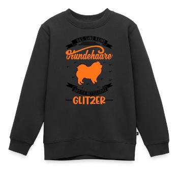 Mittelspitz Glitzer - Kinder Premium Organic Sweatshirt - Schwarz - Vorne - AI Model Kid Female (0cm)