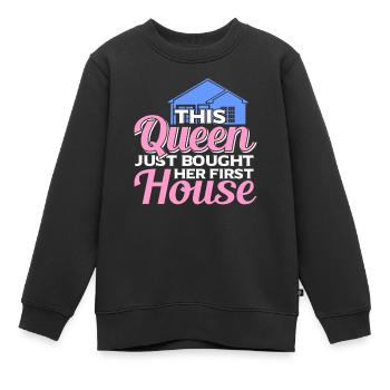 Propriétaire Propriétaire Cadeau Propriétaire Propriétaire - Sweat Premium enfant bio - noir - Devant - AI Model Kid Female (0cm)