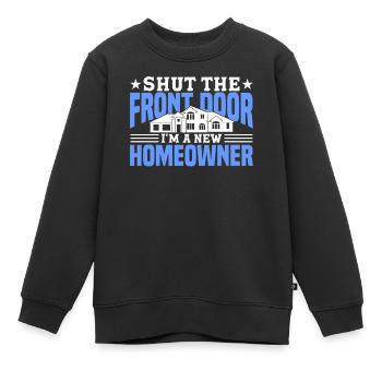 Propriétaire Propriétaire Cadeau Propriétaire Propriétaire - Sweat Premium enfant bio - noir - Devant - AI Model Kid Female (0cm)