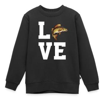 Cher Zander - Sweat Premium enfant bio - noir - Devant - AI Model Kid Female (0cm)