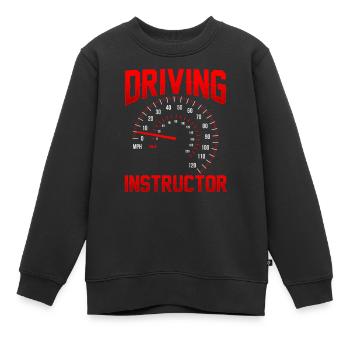 Fahrlehrer Fahrstunde Fahrschüler Fahrschule - Kinder Premium Organic Sweatshirt - Schwarz - Vorne - AI Model Kid Female (0cm)