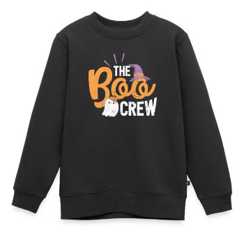 Passendes Halloween-Pärchen Hexe Gespenst The Boo - Kinder Premium Organic Sweatshirt - Schwarz - Vorne - AI Model Kid Female (0cm)