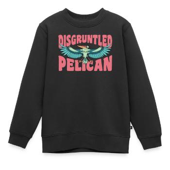 Pelikan Pelikane Vögel Wasservogel - Kinder Premium Organic Sweatshirt - Schwarz - Vorne - AI Model Kid Female (0cm)