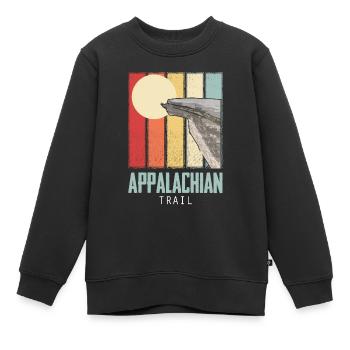 Appalachian Trail Wanderreise von Nordamerika nach - Kinder Premium Organic Sweatshirt - Schwarz - Vorne - AI Model Kid Female (0cm)