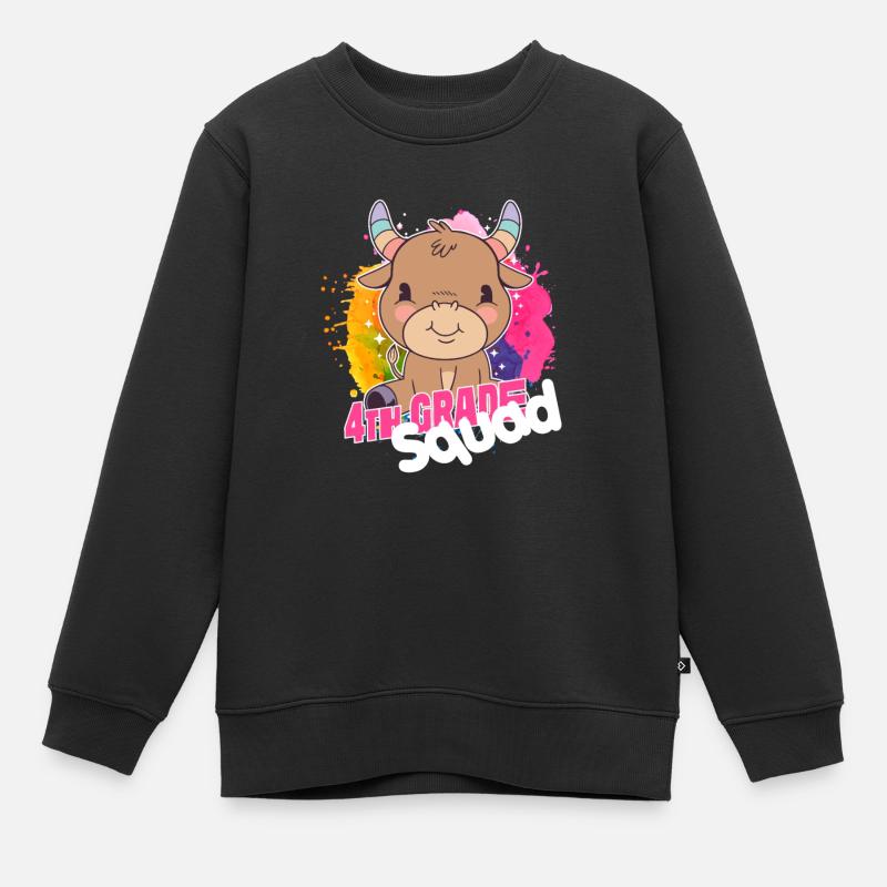 Kader der 4. Klasse, Viertklässler - Kinder Premium Organic Sweatshirt - Schwarz