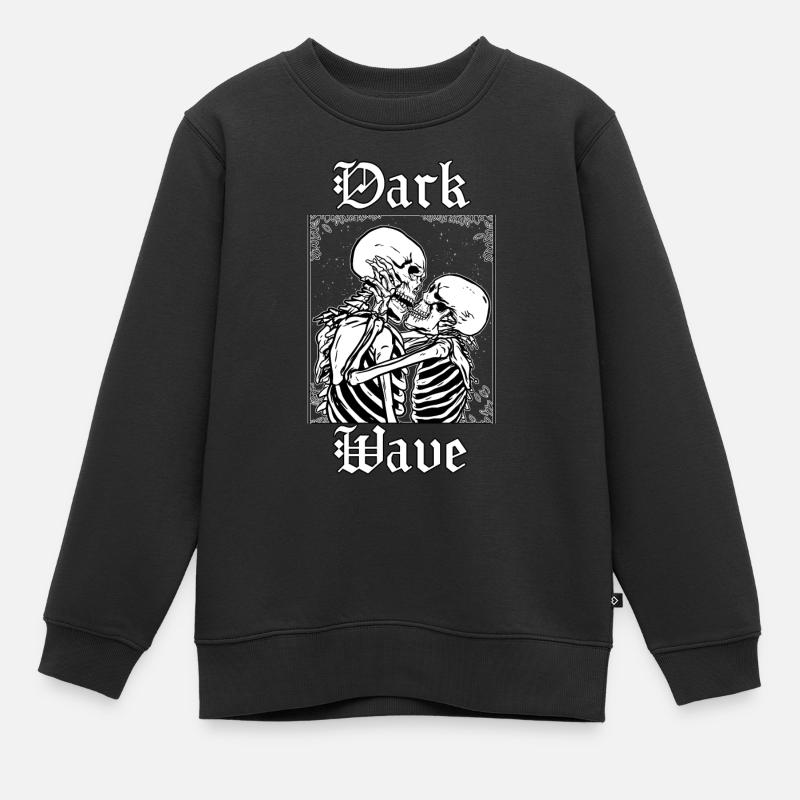 Okkult Goth Gothic Punk Grunge - Kinder Premium Organic Sweatshirt - Schwarz