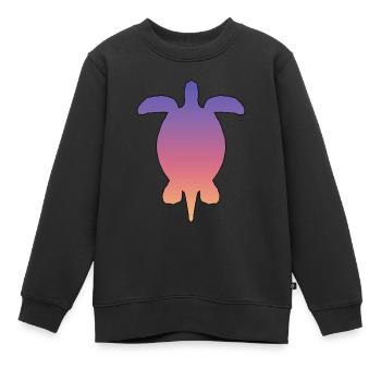 Turtle - Kinder Premium Organic Sweatshirt - Schwarz - Vorne - AI Model Kid Female (0cm)