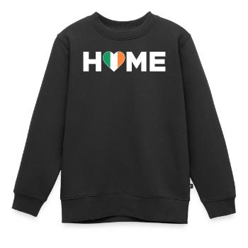 Irland Heimat Irland Flagge Irland Liebe - Kinder Premium Organic Sweatshirt - Schwarz - Vorne - AI Model Kid Female (0cm)