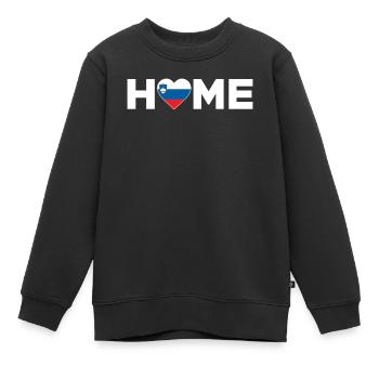 Slowenien Heimat Slowenien Flagge Liebe - Kinder Premium Organic Sweatshirt - Schwarz - Vorne - AI Model Kid Female (0cm)