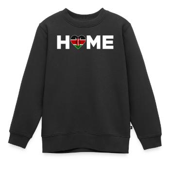 Kenia Heimat Kenia Flagge Kenia Liebe - Kinder Premium Organic Sweatshirt - Schwarz - Vorne - AI Model Kid Female (0cm)