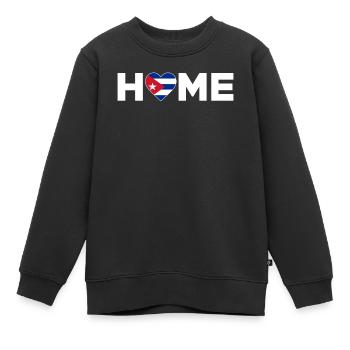 Kuba Heimat Kuba Flagge Kuba Liebe - Kinder Premium Organic Sweatshirt - Schwarz - Vorne - AI Model Kid Female (0cm)