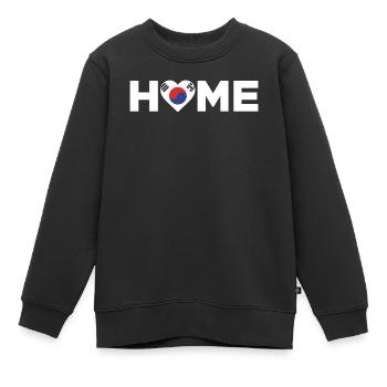 Corée du Sud Accueil Drapeau de la Corée du Sud - Sweat Premium enfant bio - noir - Devant - AI Model Kid Female (0cm)