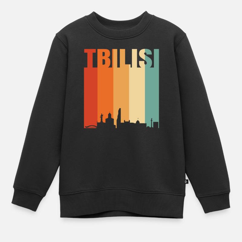 Tiflis - Kinder Premium Organic Sweatshirt - Schwarz