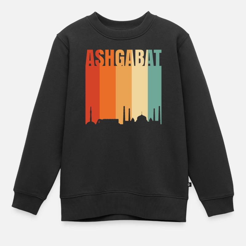 Aschgabat - Kinder Premium Organic Sweatshirt - Schwarz