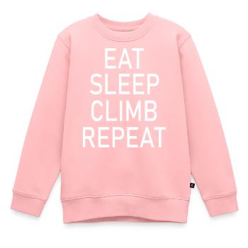 escalade - Sweat Premium enfant bio - rose - Devant - AI Model Kid Female (0cm)