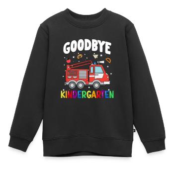 Goodbye Kindergarten Feuerwehr Schultüte - Kinder Premium Organic Sweatshirt - Schwarz - Vorne - AI Model Kid Female (0cm)