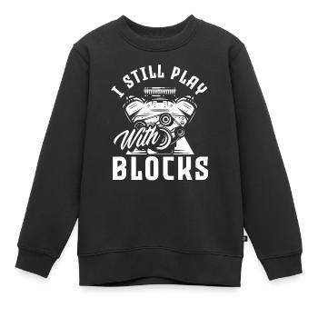 Automechaniker Motoren - Kinder Premium Organic Sweatshirt - Schwarz - Vorne - AI Model Kid Female (0cm)