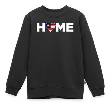 Malaysia Heimat Malaysia Flagge - Kinder Premium Organic Sweatshirt - Schwarz - Vorne - AI Model Kid Female (0cm)