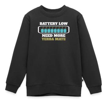 Funny Need More Yerba Mate Tea - Kinder Premium Organic Sweatshirt - Schwarz - Vorne - AI Model Kid Female (0cm)