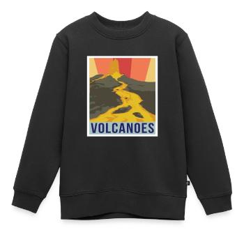 Nationalpark Souvenir Vulkan Insel Vulkane Hawaii - Kinder Premium Organic Sweatshirt - Schwarz - Vorne - AI Model Kid Female (0cm)