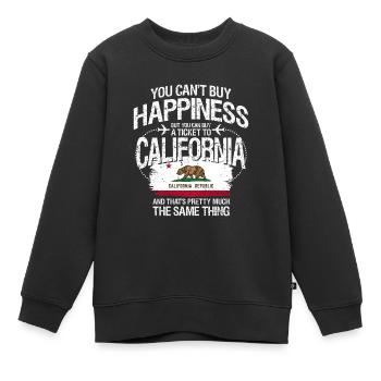 Kalifornien - Kinder Premium Organic Sweatshirt - Schwarz - Vorne - AI Model Kid Female (0cm)